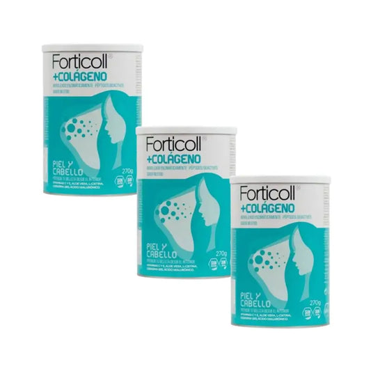 Forticoll Almond Colageno Bioactivo Piel & Cabello, 3X270 Gr