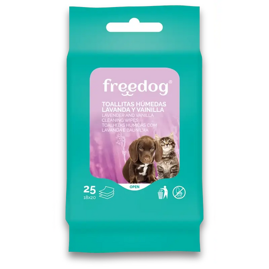 Freedog Toallitas Humedas Lav/Vain Pocket 25 Ud 18X20Cm