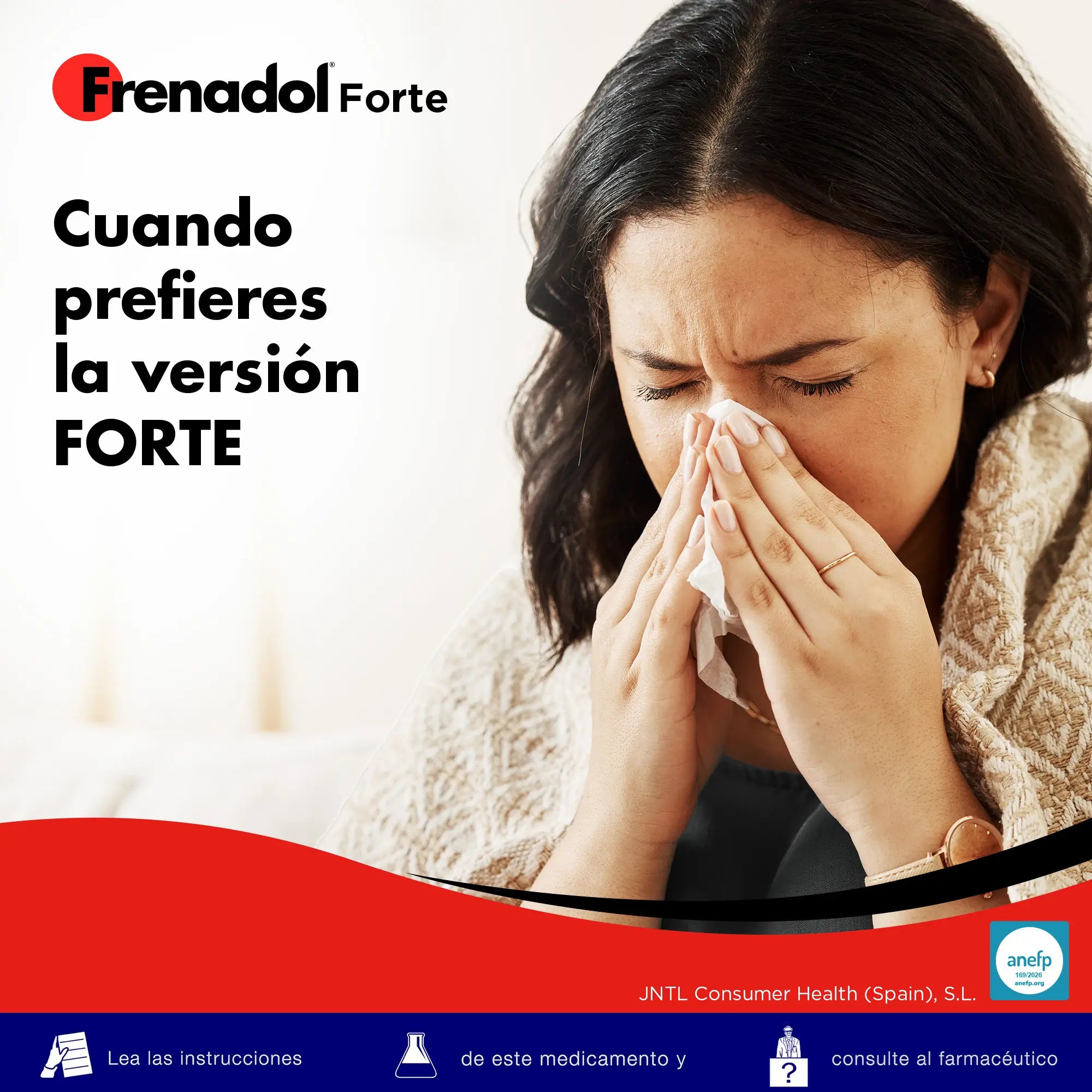 FRENADOL® Forte Antigripal, Vía Oral, 10 sobres