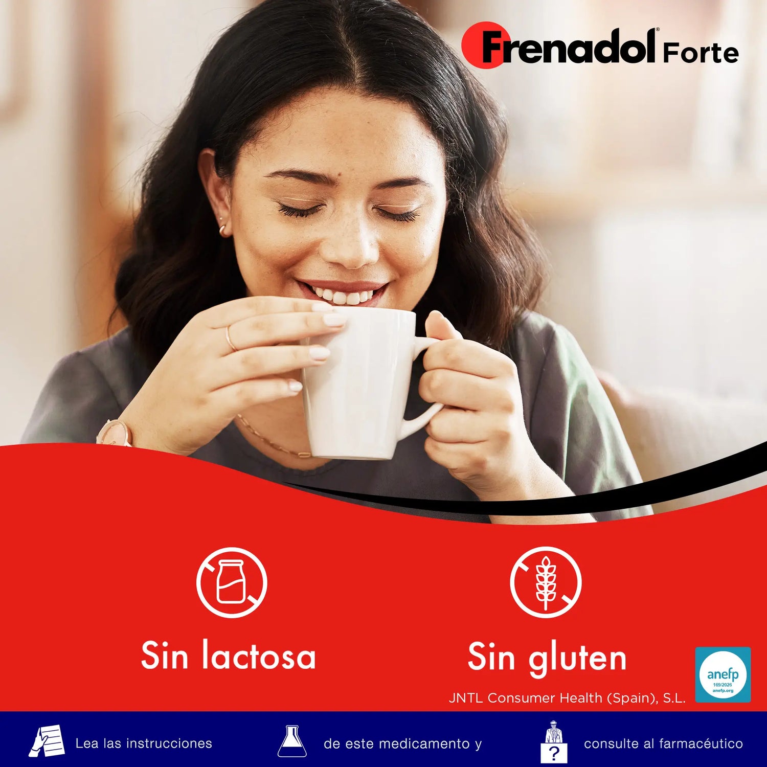 FRENADOL® Forte Antigripal, Vía Oral, 10 sobres
