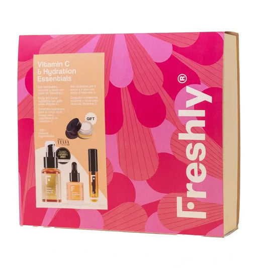 Freshly Cosmetics Cofre Vitamin C & Hydration Essentials Rosa Rojo
