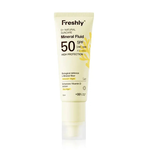Freshly D+ Natural Suncare Mineral Fluid Spf50, 50 ml