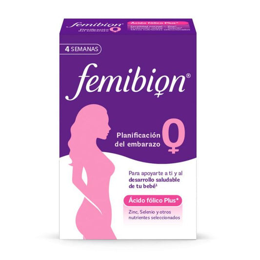 Femibion 0 Planificación Del Embarazo, Ácido Fólico Plus², 28 comprimidos