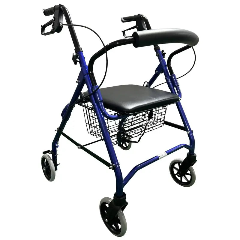 García 1880 Rollator Aluminio Con Frenos (Azul)