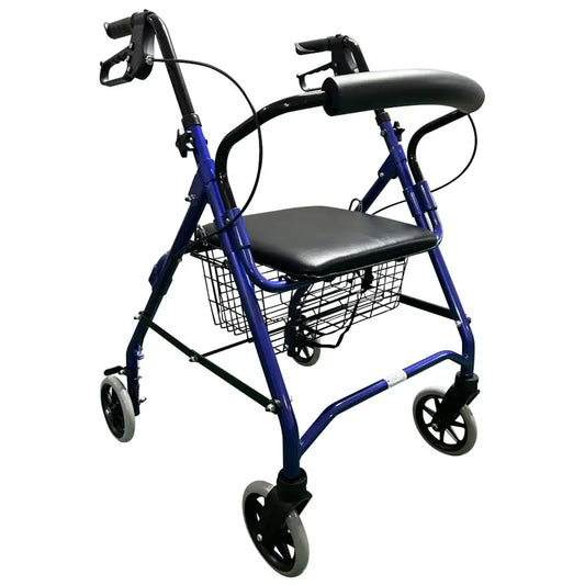 García 1880 Rollator Aluminio Con Frenos (Azul)