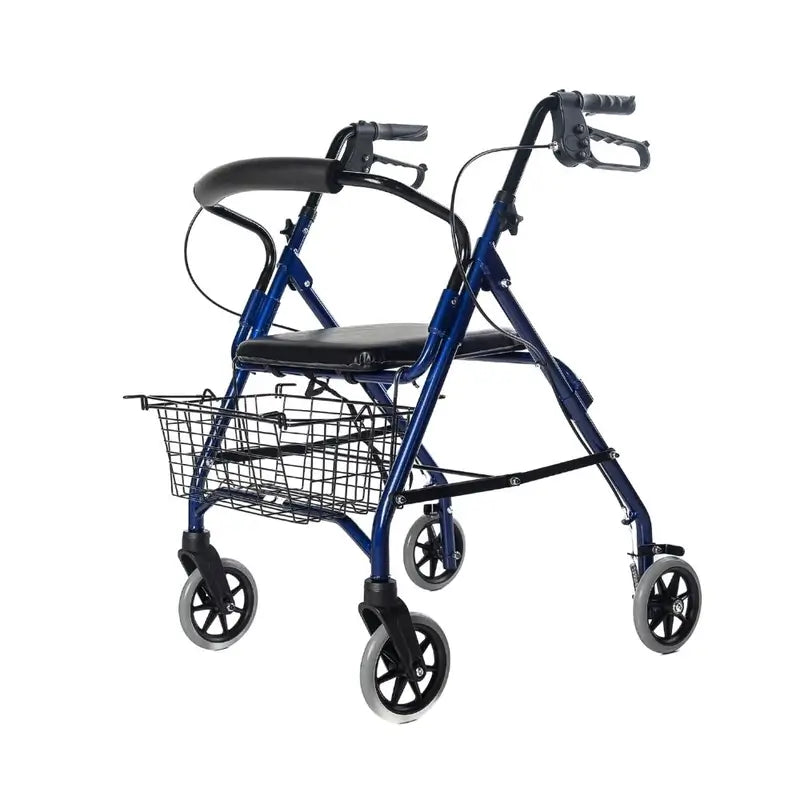 García 1880 Rollator Aluminio Con Frenos (Azul)