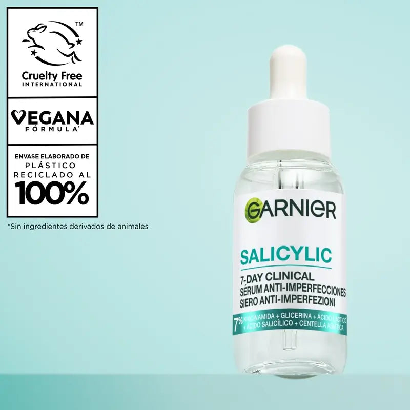 Garnier Anti-Acne Pure Active Salicylic Sérum Anti-Imperfecciones Y Limpiador , 30 ml