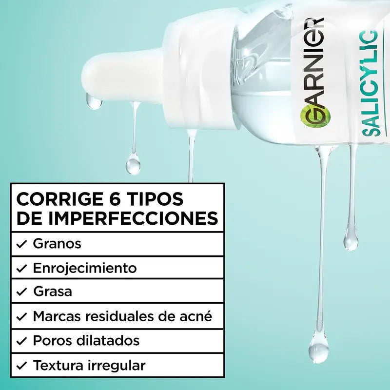 Garnier Anti-Acne Pure Active Salicylic Sérum Anti-Imperfecciones Y Limpiador , 30 ml