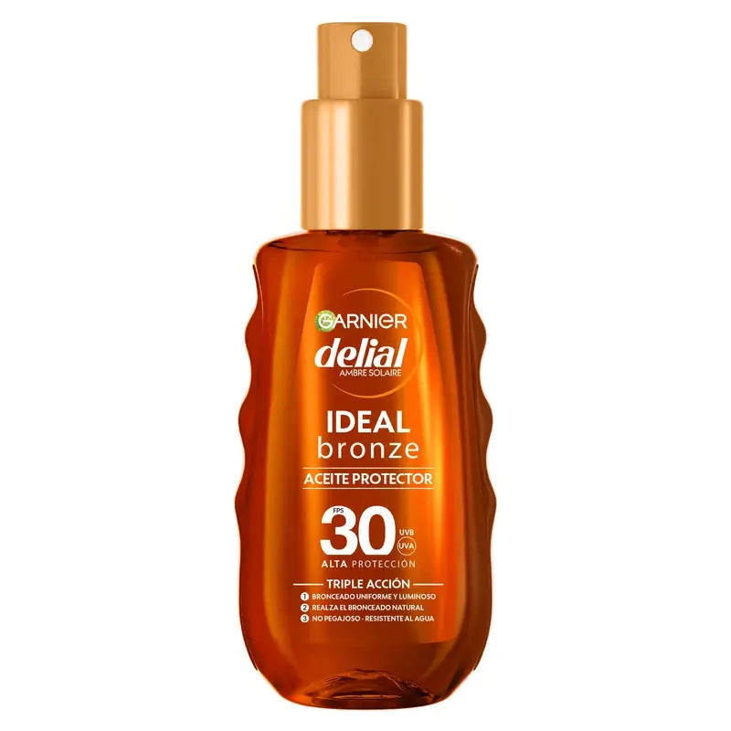Garnier Delial Aceite Protector Bronceador Spf 30 , 150 ml