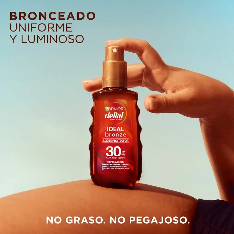Garnier Delial Aceite Protector Bronceador Spf 30 , 150 ml