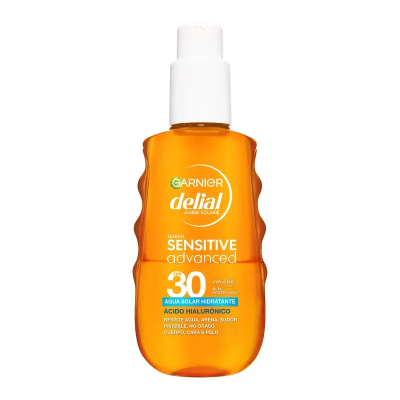 Garnier Delial Sensitive Advanced Agua Solar Hidratante Spf 30, 150Ml