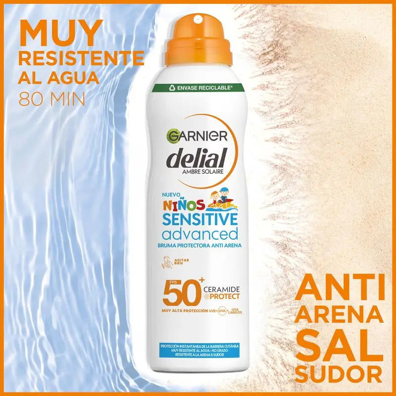Garnier Delial Sensitive Advanced Bruma Anti-arena Spf 50+, 150ml