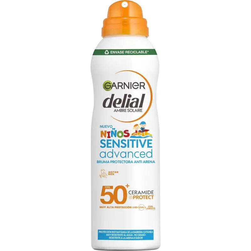 Garnier Delial Sensitive Advanced Bruma Anti-arena Spf 50+, 150ml