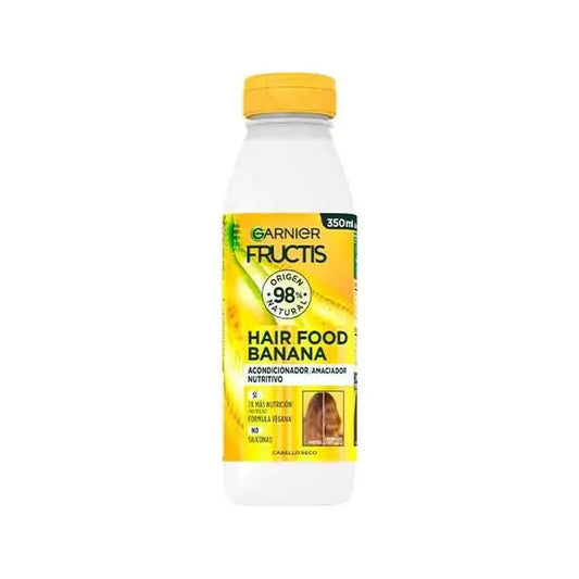 GarnierFructis Hair Food Banana Acondicionador Nutritivo 350 Ml Para Cabello Seco