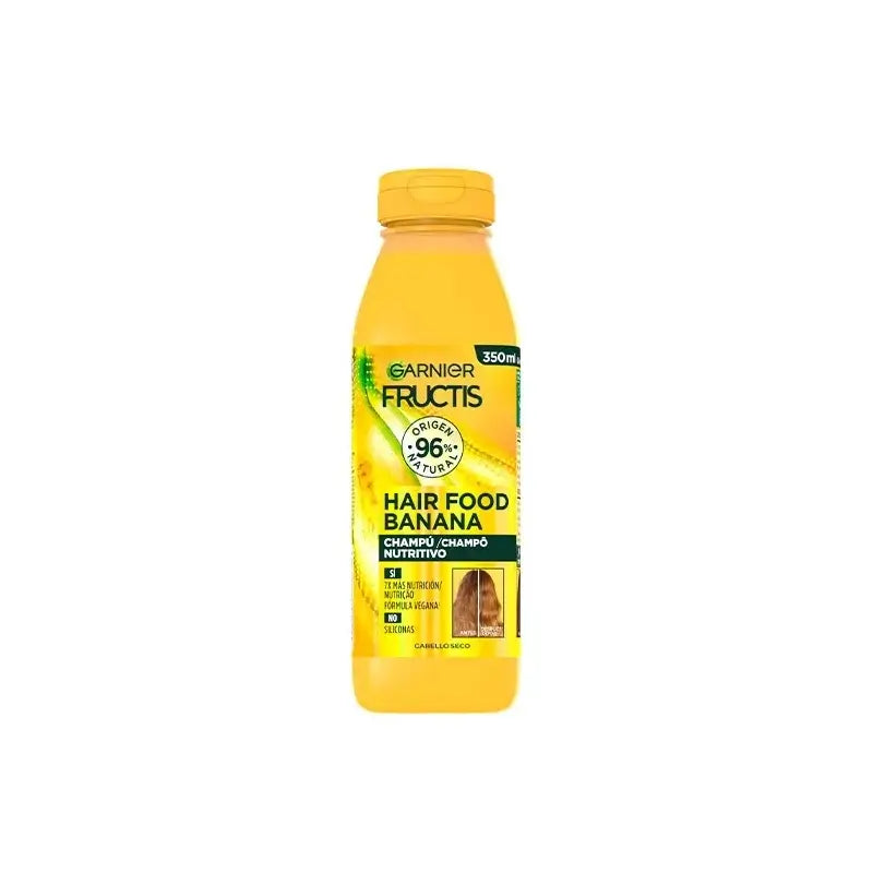 GarnierFructis Hair Food Banana Champú Nutritivo 350 Ml Para Cabello Seco