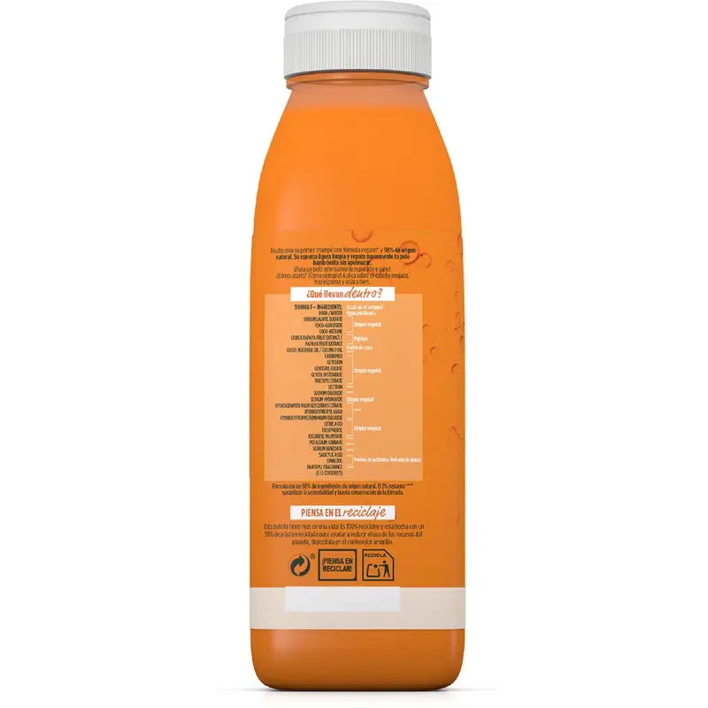 GarnierFructis Hair Food Papaya Champú 350 Ml Para Cabello Dañado