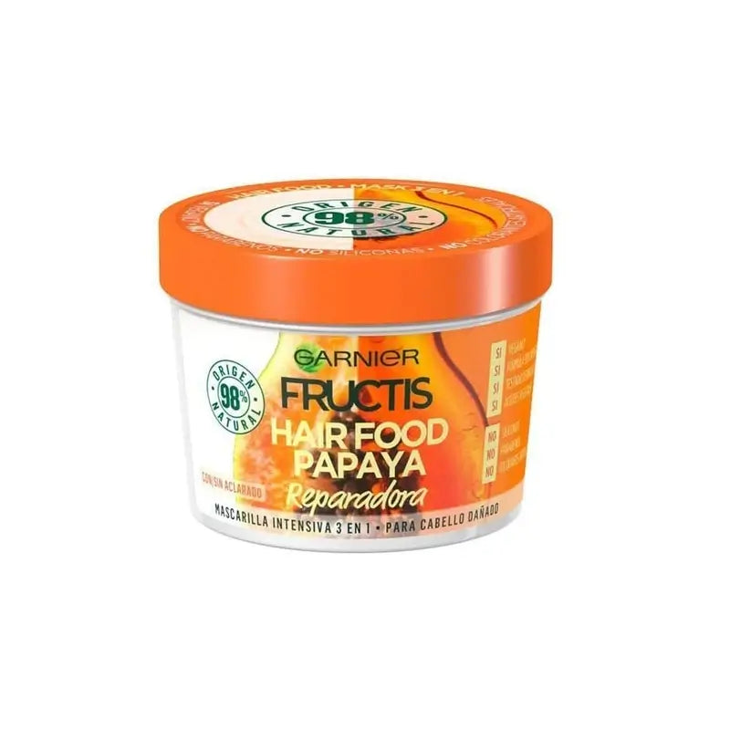 GarnierFructis Hair Food Papaya Mascarilla 3 En 1 400 Ml Para Cabello Dañado