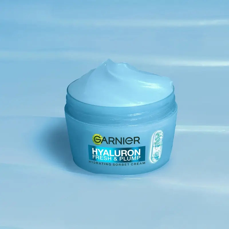 Garnier Hyaluron Fresh & Plump Sorbete Hidratante Rellenador, 85 ml
