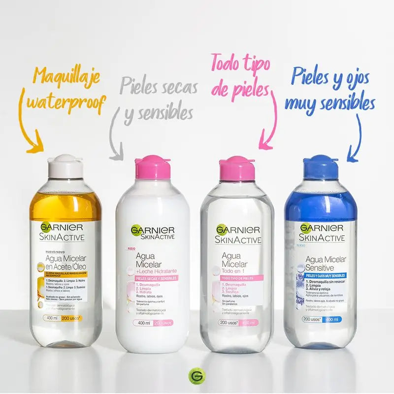 Garnier Skin Active Agua Micelar En Aceite - 400 Ml