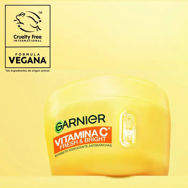Garnier Vitamin C Fresh & Bright Sorbete Hidratante Antimanchas Crema, 85 ml
