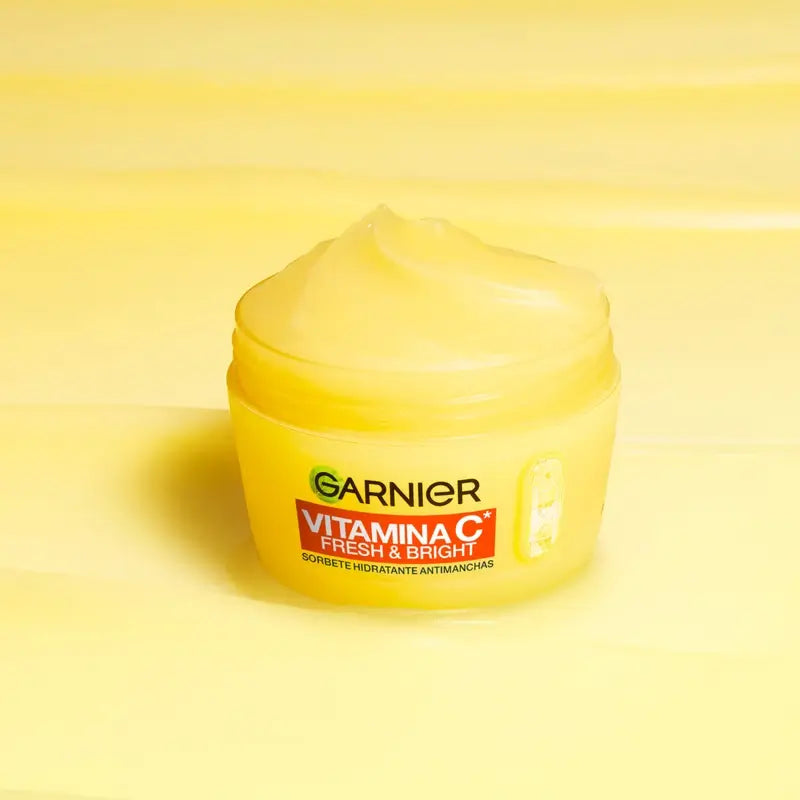 Garnier Vitamin C Fresh & Bright Sorbete Hidratante Antimanchas Crema, 85 ml
