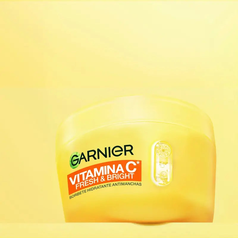 Garnier Vitamin C Fresh & Bright Sorbete Hidratante Antimanchas Crema, 85 ml