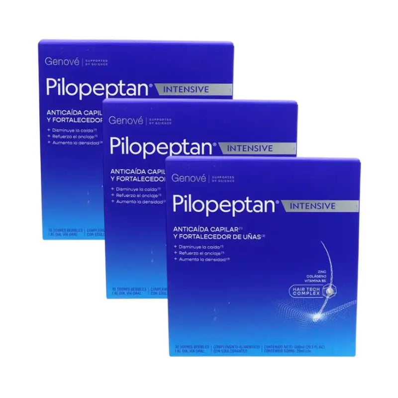 Genové Pilopeptan Intensive, Pack 3 x 30 sobres