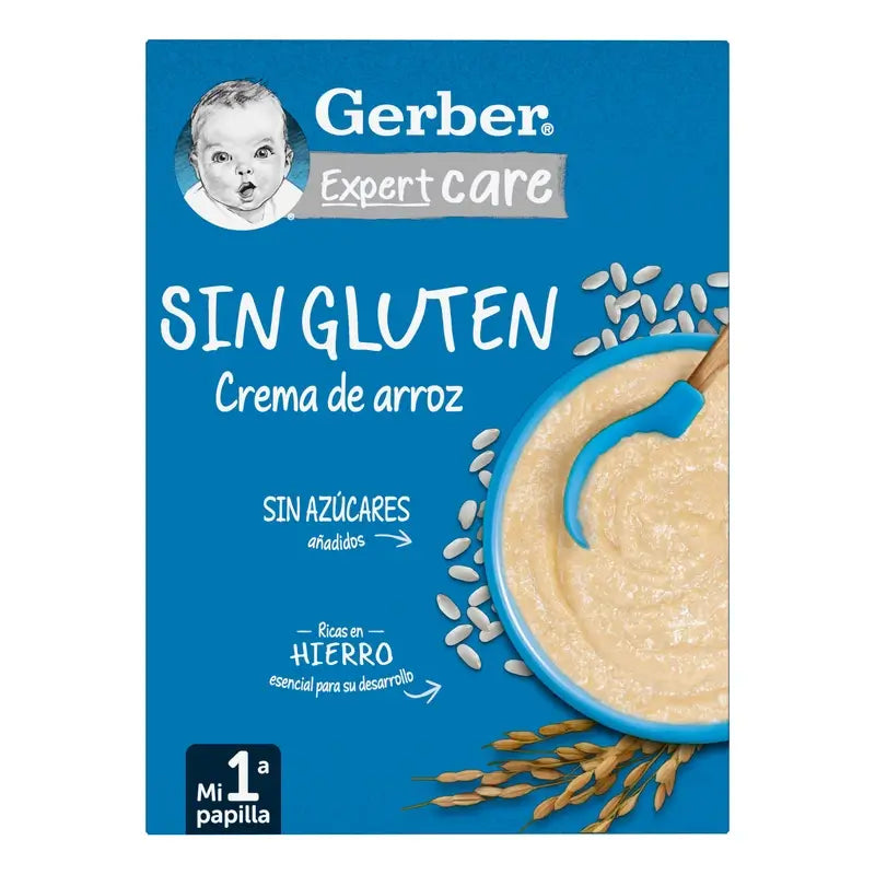 GERBER Papilla Sin Gluten Crema de Arroz 250g