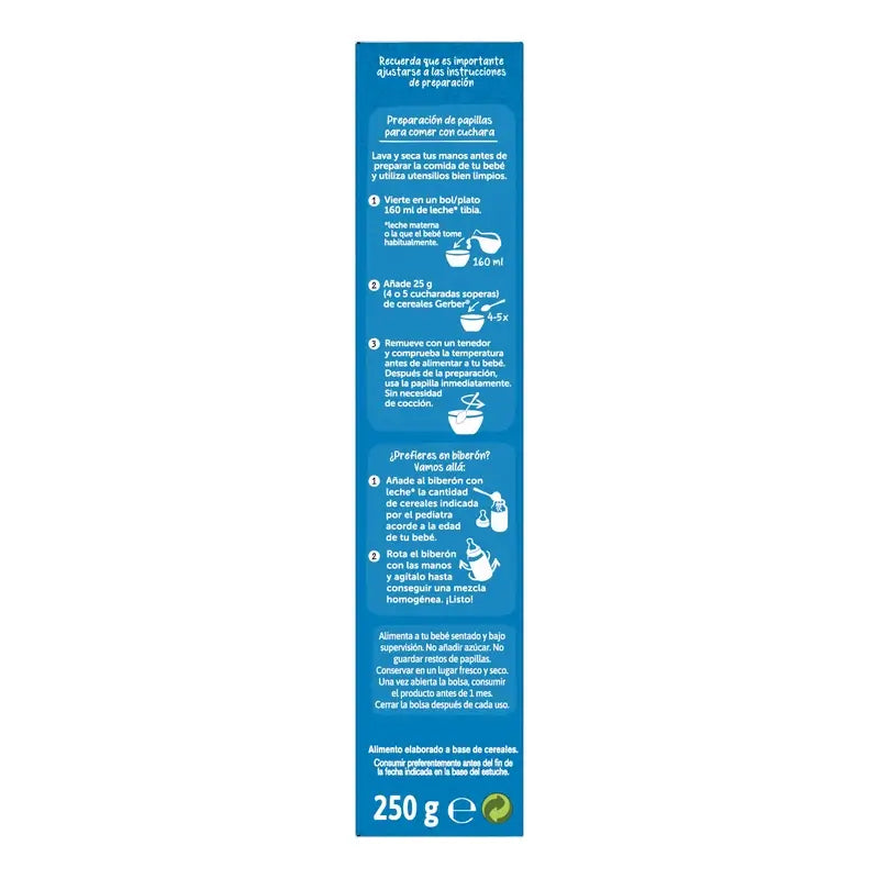 GERBER Papilla Sin Gluten Crema de Arroz 250g
