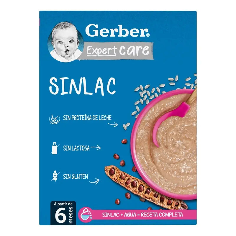 Gerber Papilla Expertcare Sinlac, A Partir De Los 6 Meses, 250 Gr
