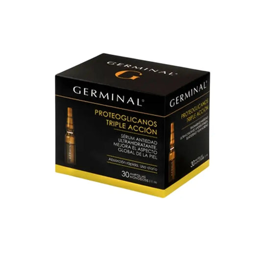 Germinal Proteoglicanos Triple Acción, 30 Ampollas x 1 ml