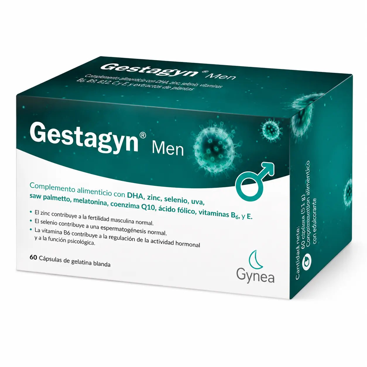 Gestagyn Men cápsulas Gelatina Blanda 60 cápsulas