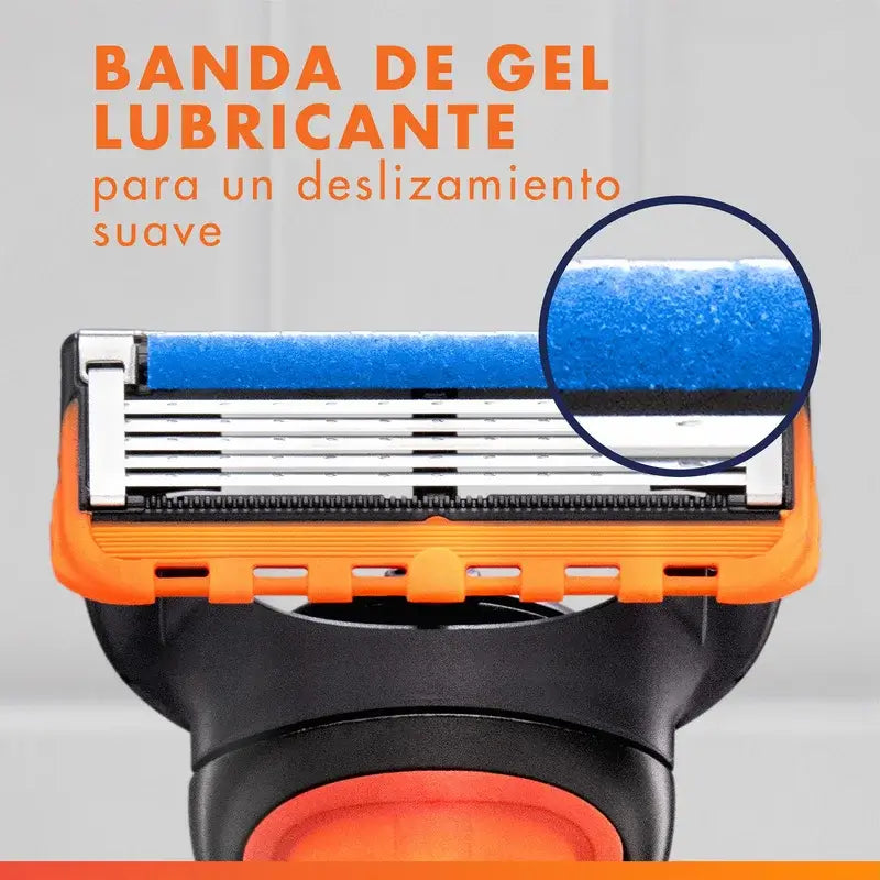 Gillette Fusion5 Proglide 4 Recambios Maquinilla De Afeitar Banda De Gel Lubricante , 4 unidades