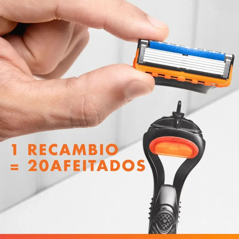 Gillette Fusion5 Proglide 4 Recambios Maquinilla De Afeitar Banda De Gel Lubricante , 4 unidades
