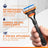 Gillette Fusion5 Proglide 4 Recambios Maquinilla De Afeitar Banda De Gel Lubricante , 4 unidades