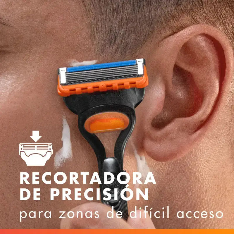 Gillette Fusion5 Proglide 4 Recambios Maquinilla De Afeitar Banda De Gel Lubricante , 4 unidades