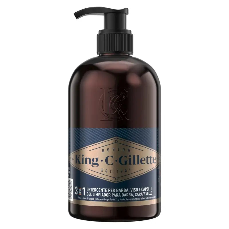 Gillette King C. Gel Para Barba Y Rostro , 350 ml