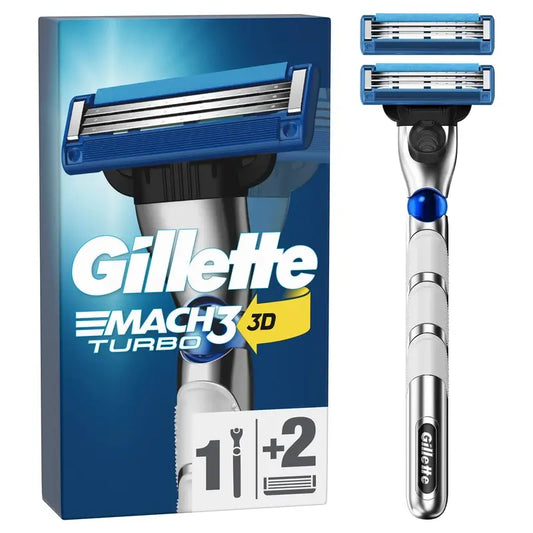 Gillette Mach3 Turbo maquinilla hombre + 2 Recambios