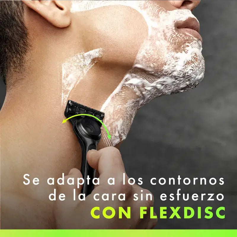 Gillette Labs Maquinilla con Barra Exfoliante + 1 Recambio y Colgador