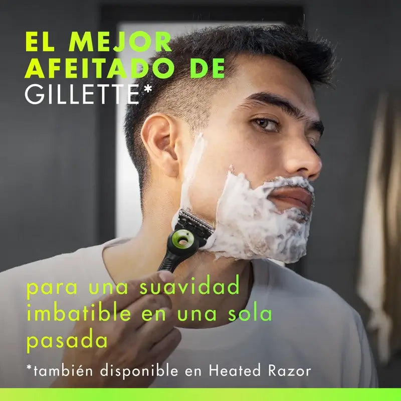 Gillette Labs Maquinilla con Barra Exfoliante + 5 Recambios y Base
