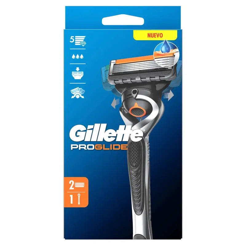 Gillette Proglide Maquinilla De Afeitar Para Hombre , 1 mango + 1 recambio