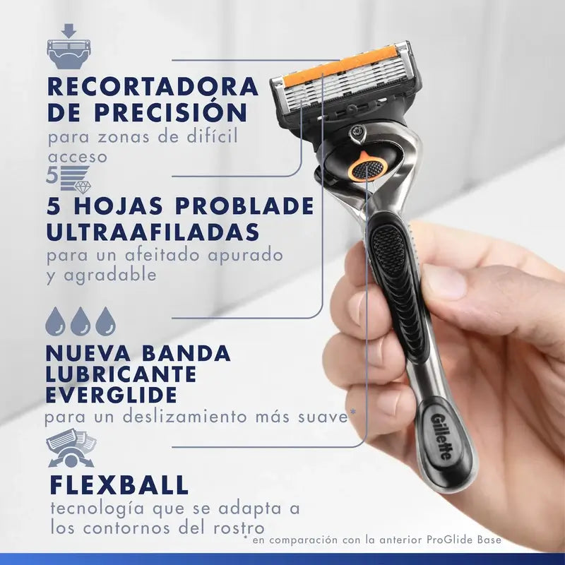 Gillette Proglide Maquinilla De Afeitar Para Hombre , 1 mango + 1 recambio