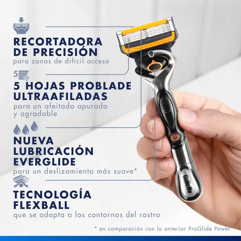 Gillette Proglide Power Recambios Para Maquinilla De Afeitar Para Hombre , 4 unidades