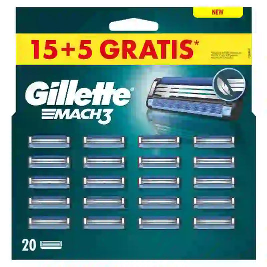 Gillette Recambio Mach3, 20 Recambios