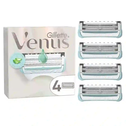 Gillette Recambios Ingles Y Zona Intima , 4 recambios