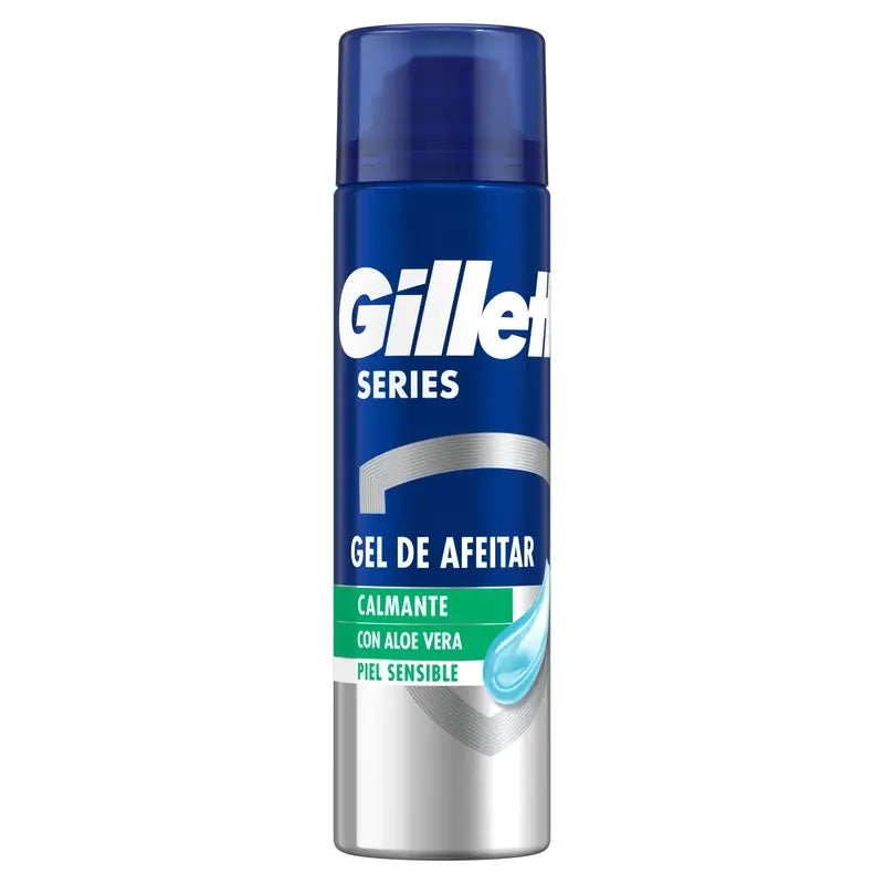 Gillette Series Gel De Afeitar Calmante Con Aloe Vera , 200 ml
