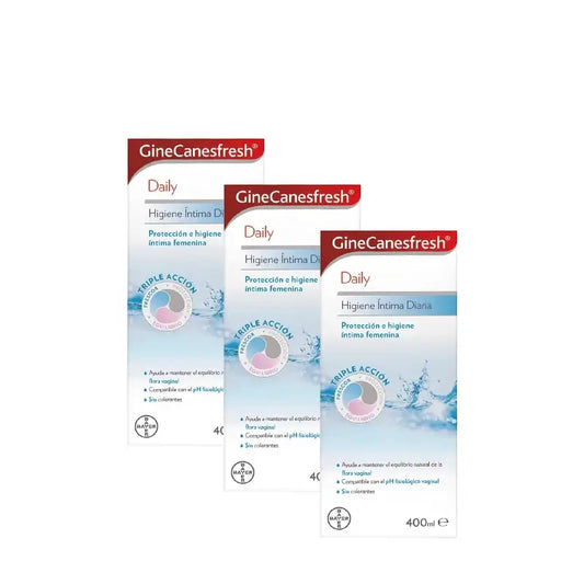 Ginescanes GineCanesfresh Gel Higiene Íntima Diaria, Pack 3 x 400 ml