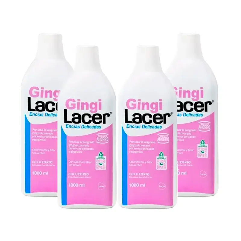 Gingilacer Colutorio, Pack 4 x 1000 ml