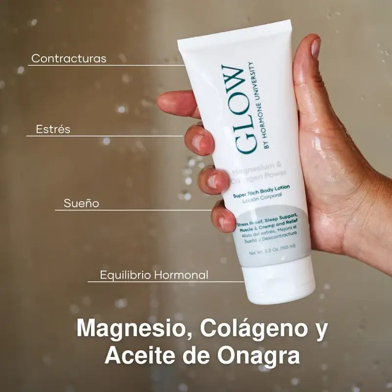 Glow Botánica Crema Corporal Magnesio Loción , 150 ml