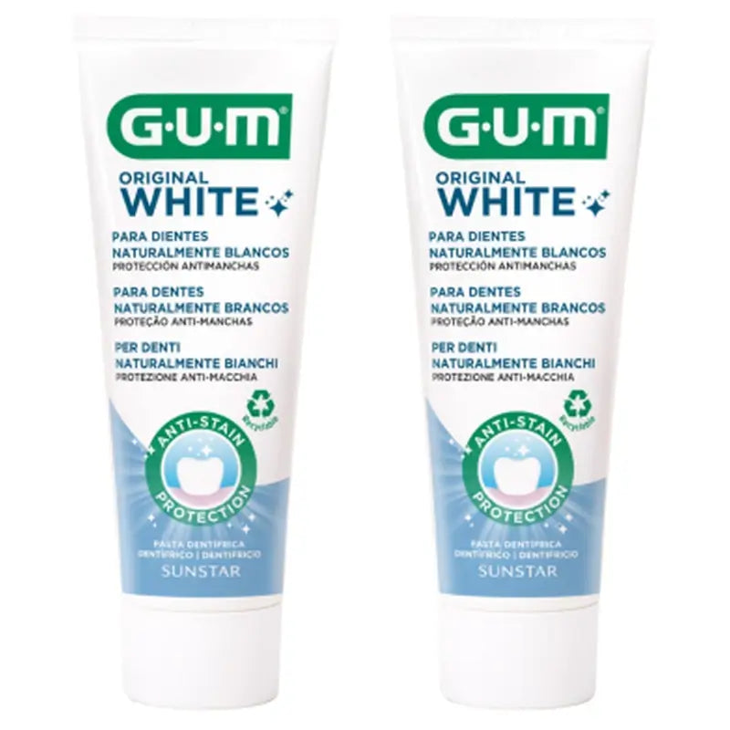 Gum Original White Pasta Dental 75 ml 2 Tubos